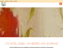 Tablet Screenshot of hotel-zimba.at